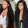 Natural Raw Indian Water Wave Curly Wig 13x6 Glueless HD Full Lace Front Human Hair Wig Lace Frontal Virgin Hair Wigs Vendor
