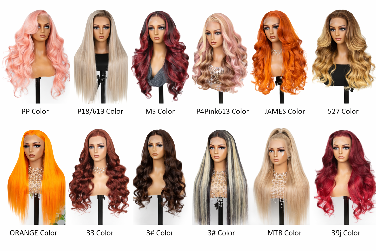 Red Rose Black 24' Highlights Body Wave Human Black Lace Front Human Hair Wigs